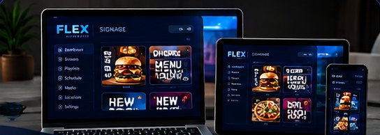 Example: the portal on a laptop, tablet and phone