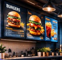 Example: Restaurants & cafés display
