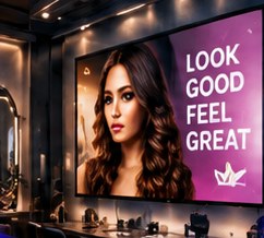 Example: Salons & barbers display