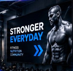 Example: Gyms & studios display