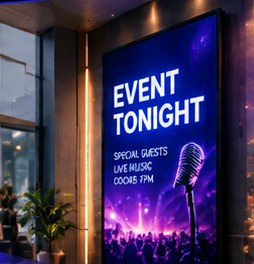 Example: Events & lobbies display